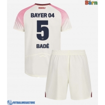 Fotballdrakt Barn Bayer Leverkusen Loic Bade #5 Bortedraktsett 2025-26 Kortermet (+ Korte bukser)